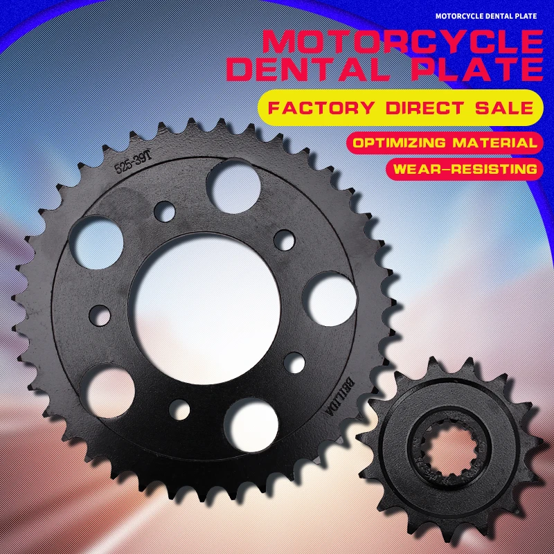 A set Motorcycle Accessories Front and Rear Sprocket Chain For Honda CB