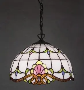 

30CM continental table chandelier white minimalist fashion Tiffanylamp lighting bedroom living room hanglamp industrieel