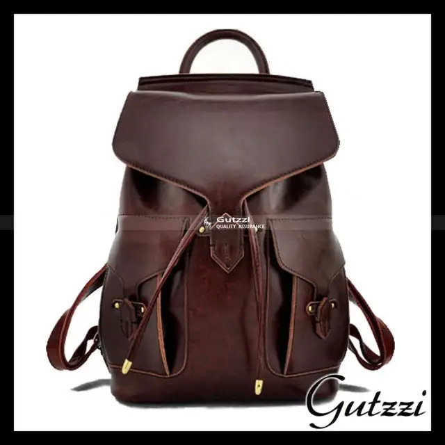 Dark Brown Quality Genuine Leather Backpack Cowhide Fashion Dark Brown Quality Genuine Leather Backpack Cowhide Fashion Women S Bookbag Travel Rucksack Vintage School Bag