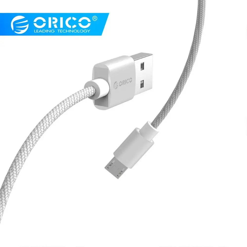 

ORICO Micro USB Nylon Cable For Samsung Xiaomi Fast Charge USB Data Cable Android Microusb Charging Cable Mobile Phone Cable