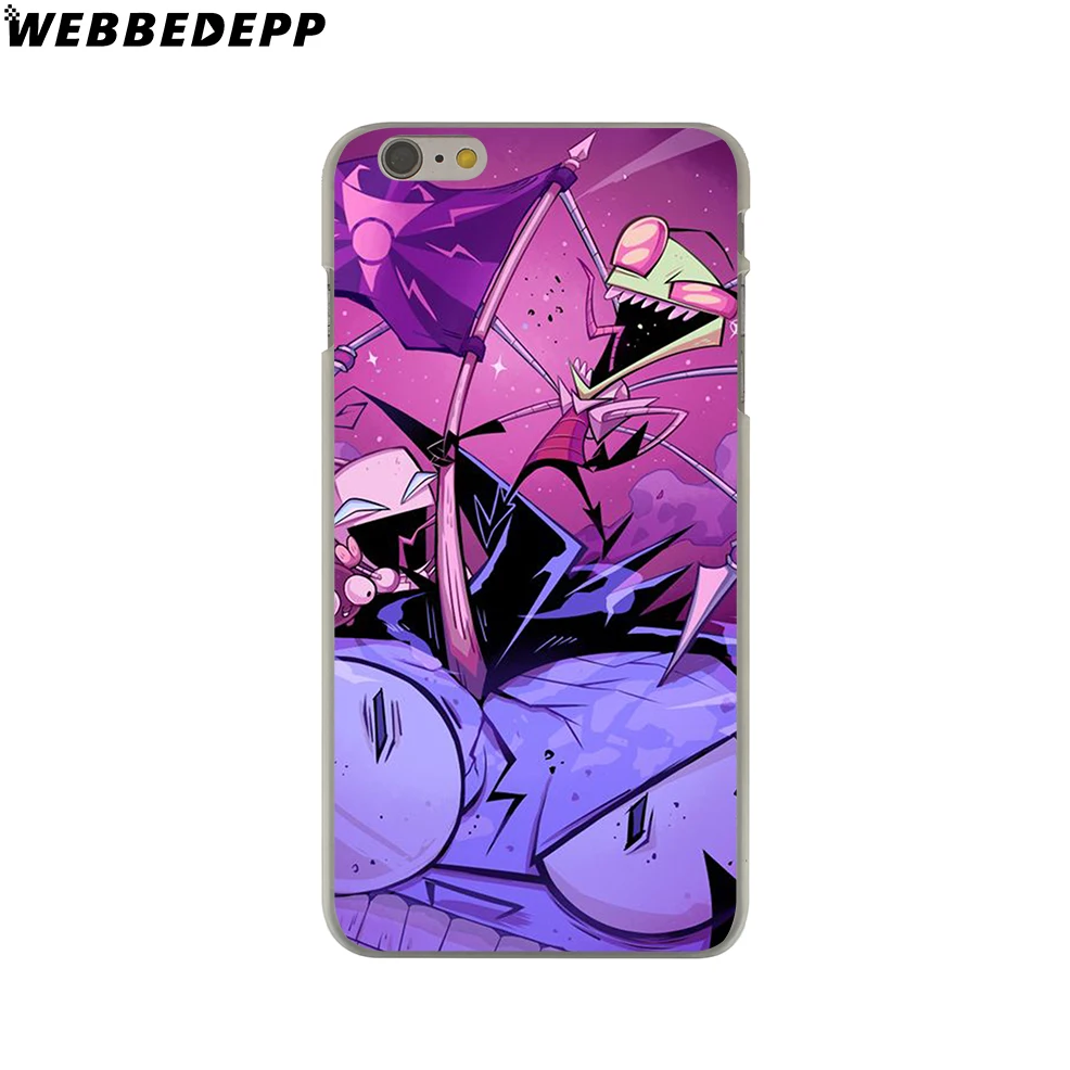 Жесткий чехол для телефона WEBBEDEPP invader zim для iPhone 4 4S 5C 5 5S SE 6 6S 7 8 Plus X XR XS 11 Pro Max