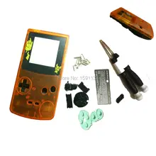Лидер продаж оранжевый микс черный Цвет заказ Корпус ограниченной мультфильм Экран объектив для Gameboy Цвет w/X/Y отвертки игры Цвет