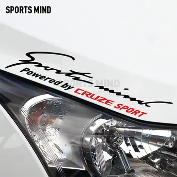 

2 Pieces Sports Mind Car Styling On Car Lamp Eyebrow Car Sticker Decal For Chevrolet Chevy Cruze car accessories