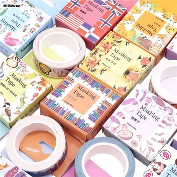 

Cute Kawaii Plants Flowers Japanese Masking Washi Tape Decorative Adhesive Tape Decora Diy Scrapbooking Sticker Label Stationery