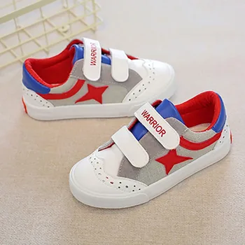 

EU23-37 Brand Canvas Children Running Basketball Track Field Kids White Sneakers Boys Girls Shoes Sneakers