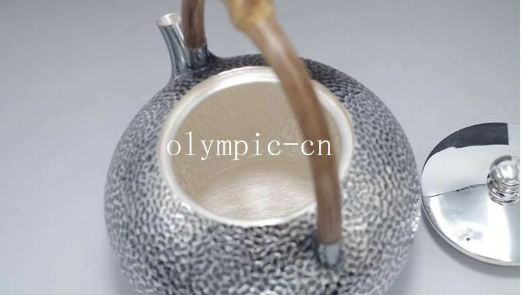800 milliliter чистого серебра 999 серебро ручной работы чашка чайник
