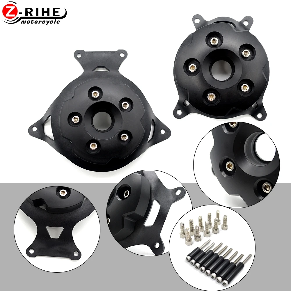 

CNC Aluminum Motorcycle Engine Guard Side Stator Case Guard Protector Black For Kawasaki Z750 Z800 2013 - 2017 Z 750 800 13-17