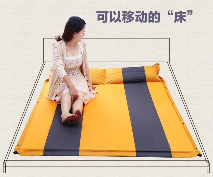 Автоматическая надувная подушка 190*130*3 см, походный коврик, двойной воздушный матрац, оборудование для кемпинга