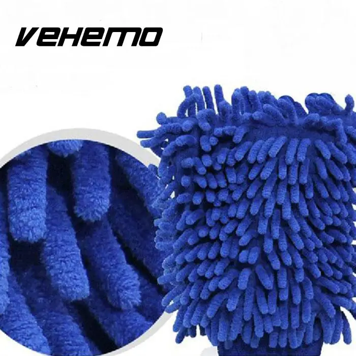 

Vehemo Car Washing Glove Microfiber Hand Towel Glove Washing Washing Cleaning Sponge Car Coral Microfiber Car Accessories
