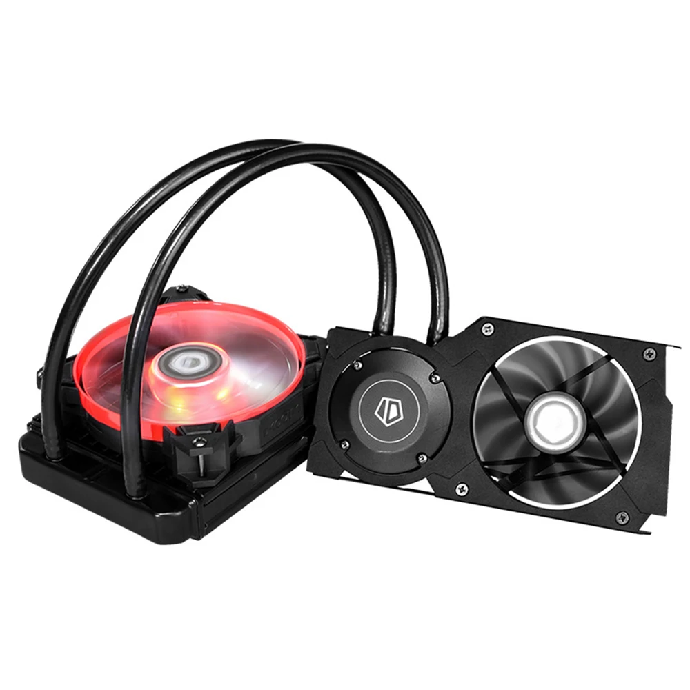 Water Cooler For Gaming VGA Card +LED Lighting Nvidia & ATI Laptop New ID-COOLING 120mm AIO Water C