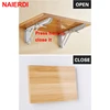 NAIERDI 2PCS Folding Angle Bracket 8-20 Inch Triangle Shelf Heavy Support Adjustable Wall Mounted Bench Table Furniture Hardware ► Photo 2/6