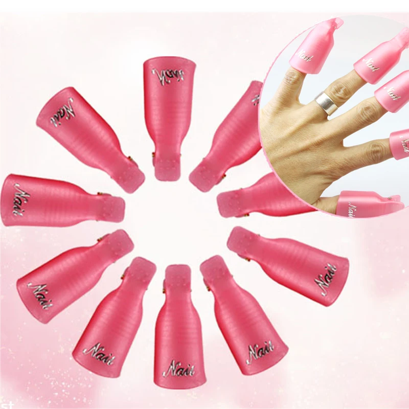 Buy 10PCS Manicure Remover Nail Gel Polish Caps For Nail Soaker Caps Nail Art