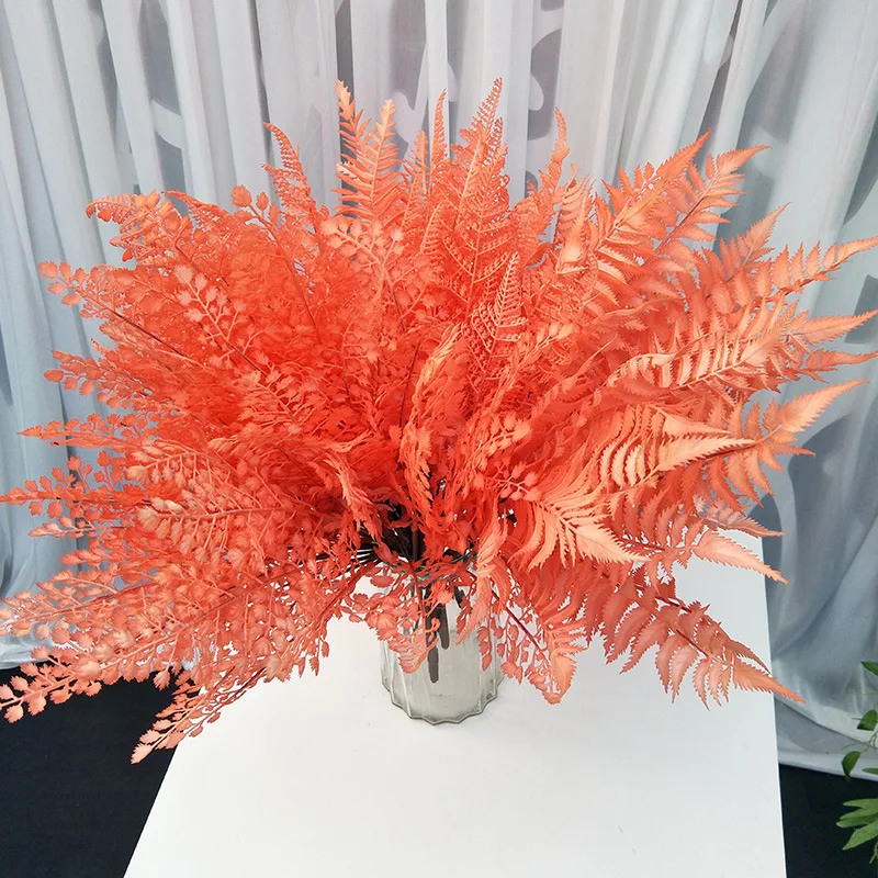 13 forks Artificial Pteris Flower Branch Wedding Angranment Fake Simulation Display Home Decoration DIY Flores | Дом и сад