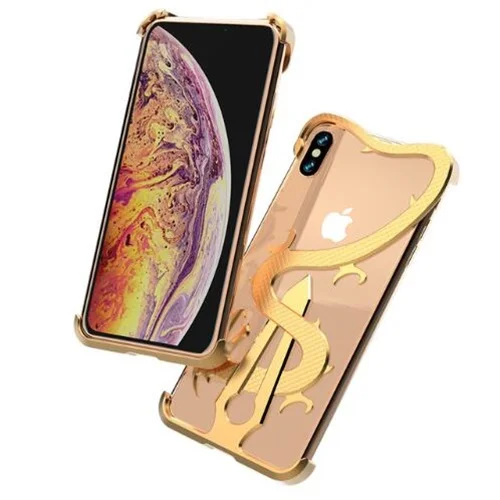 

Luxury Dragon Metal Phone Case For Iphone X XR XS MAX Cases Shockproof Protection Bumper Frame Coque Cover Heavy Duty Case