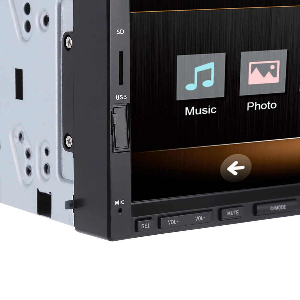 Автомобильный 2DIN 7 дюймов сенсорный экран Поддержка камеры заднего вида автомобиля стерео MP4 плеер для автомобиля 12В MP5 аудио Bluetooth/хэндс-фри/USB/пульт дистанционного управления CW9301