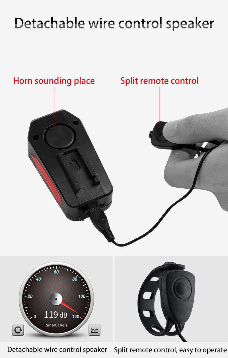 Perfect WEST BIKING Bike Light 350 lumens USB Charging Waterproof Alarm Horn Headlight 120db Cycling Bicycle Handlebar Lamp 1200mAh 5