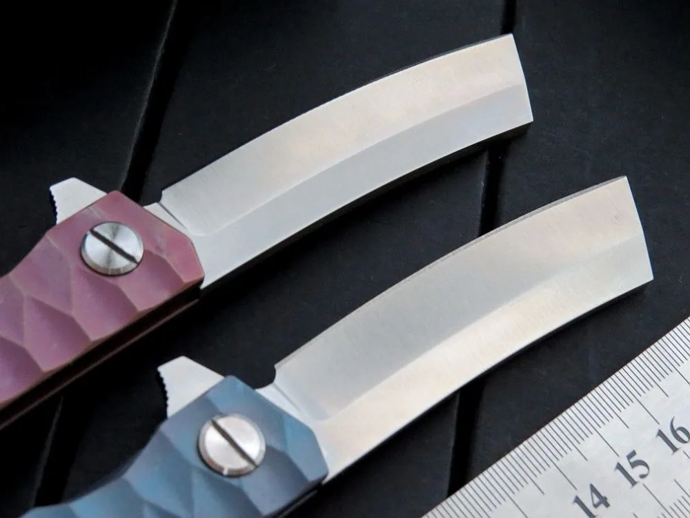 Eafengrow EF97 подшипник складной нож D2 лезвие стали 60HRCTC4 титановый сплав ручка нож Открытый Кемпинг Карманный EDC инструмент нож