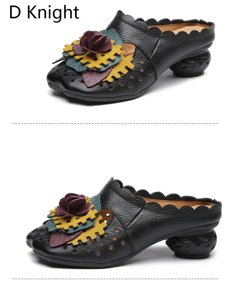 Summer Platform Heels Women Slipper Shoes Comfortable Outside Slides Sandals Strange Style High Heel Genuine Leather Women Shoes (7)