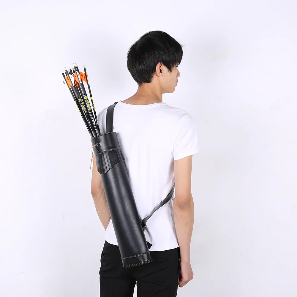 

Good-quaity Thick Microfiber Hunting Back Archery Quiver Bow Arrow Holder Bag Black