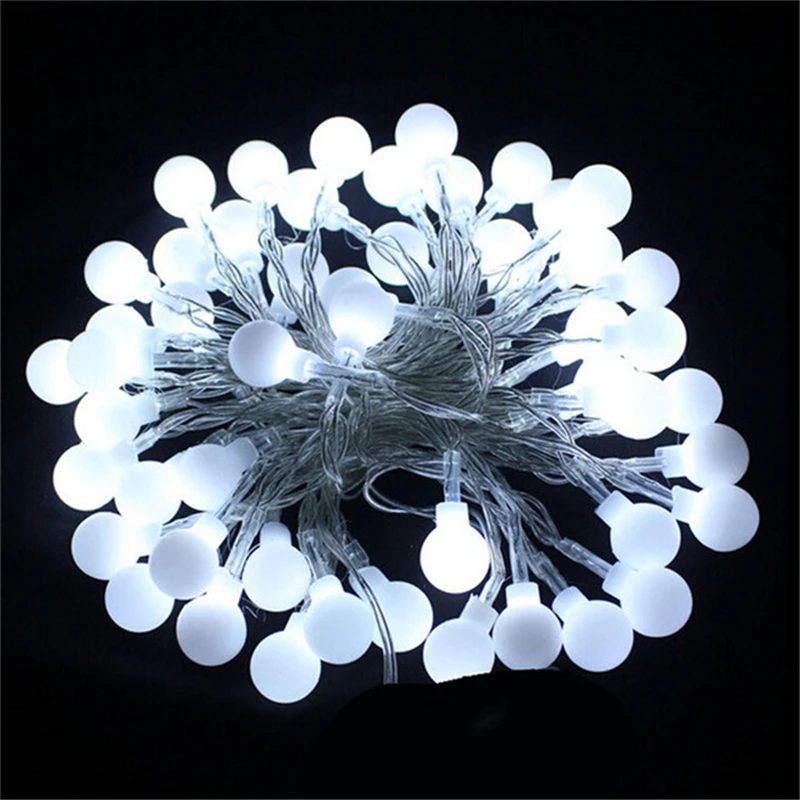 

30m 300 LED Ball String Christmas Lights Holiday Party Wedding Decoration Garland Lamps Indoor Outdoor Lighting 220v EU