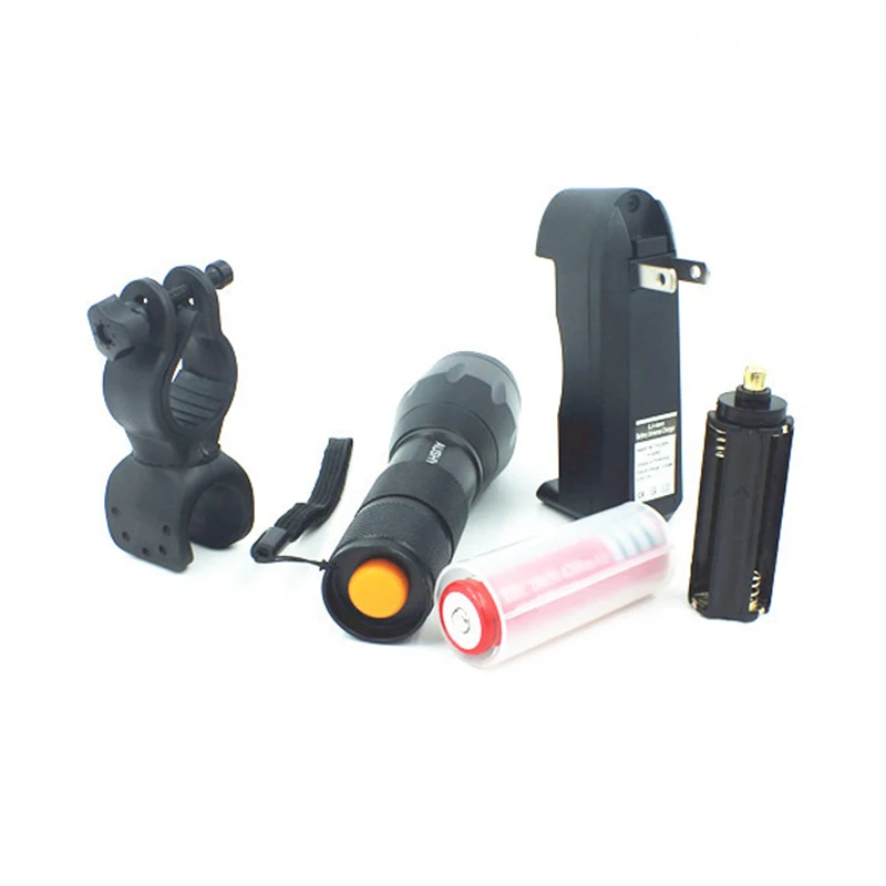 AIMIHUO Cree Xm-L T6 LED Flashlight Zoomable 5 Mode LED Torch Waterproof Flashlight Lamp Lanterna For Rechargeable 18650 Battery (13)