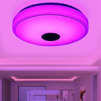 

Smart Led Ceiling Light RGB Dimmable 36W APP Control Bluetooth Music Modern Led Ceiling Lamp Living Room/Bedroom 40*10cm