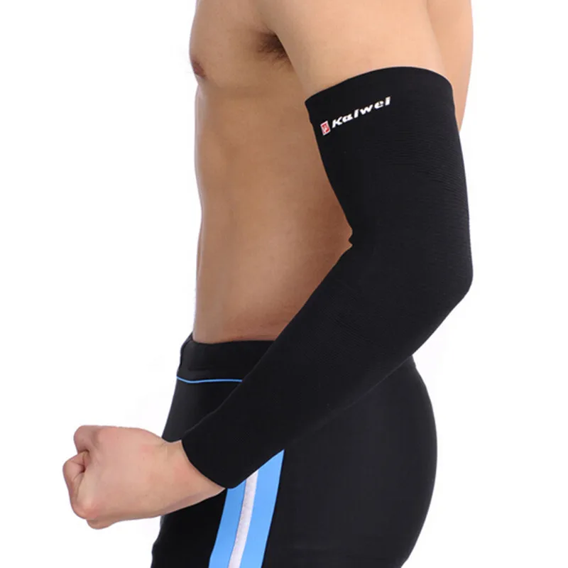 Elastic Sports Equipment Long Design Thermal Elbow Protector Armguards