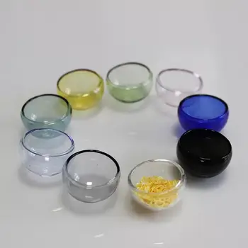 

200pcs Mix color half glass globe dome cover locket vial pendant glass bottle vial pendant fashion necklace ring accessories