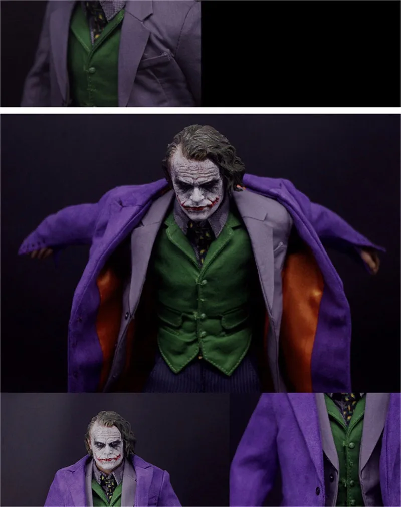 1/6 Joker The Dark Knig Batman Злодеи фиолетовая одежда наборы моделей для 12 дюймов экшн
