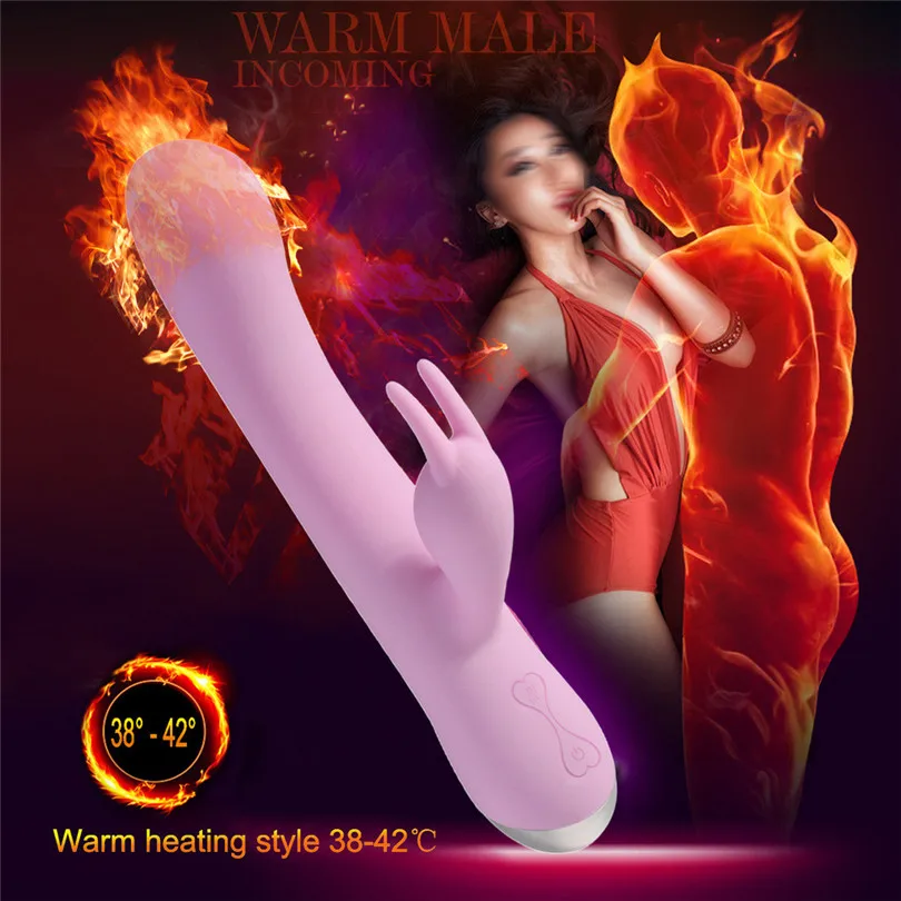 Vibrator Sex Toys For Woman 7 Speed Silicone Vibrator G-Spot Dildo Rabbit Female Adult Sex Toy Waterproof Massager (17)