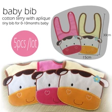 Happyflute хлопок для новорожденных комбинезон с коровой aplique, 5 шт. в партии