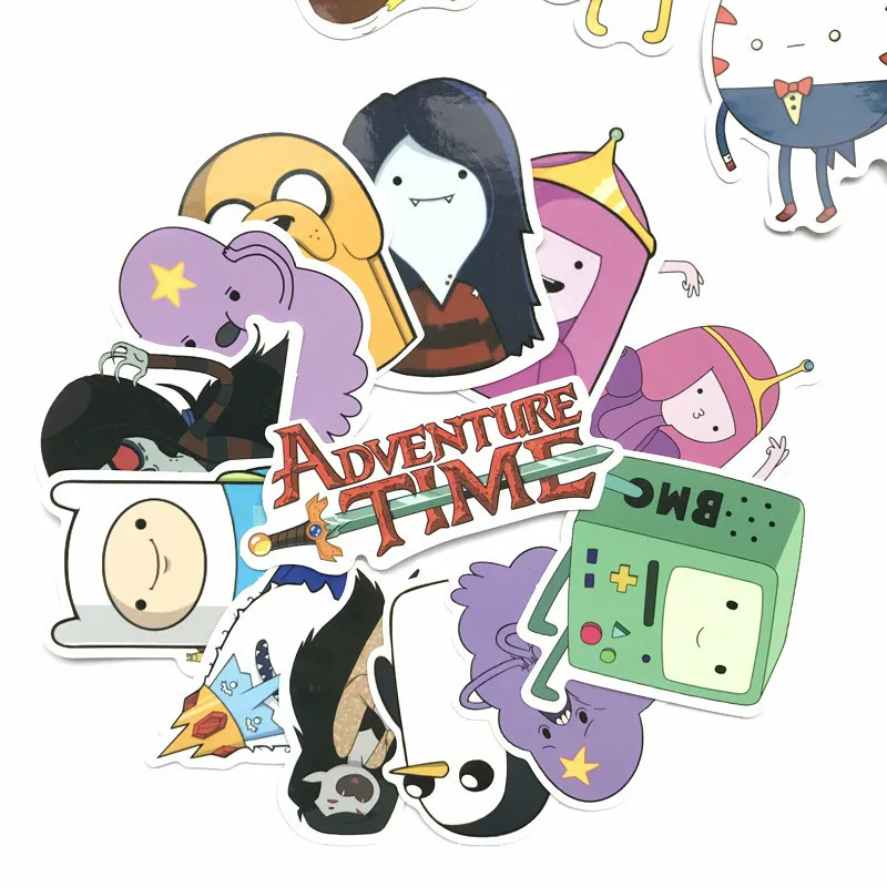 30 шт. чемодан adventure time, слайдер для мобильного телефона ноутбука, гитарная панель наклейка на коробку