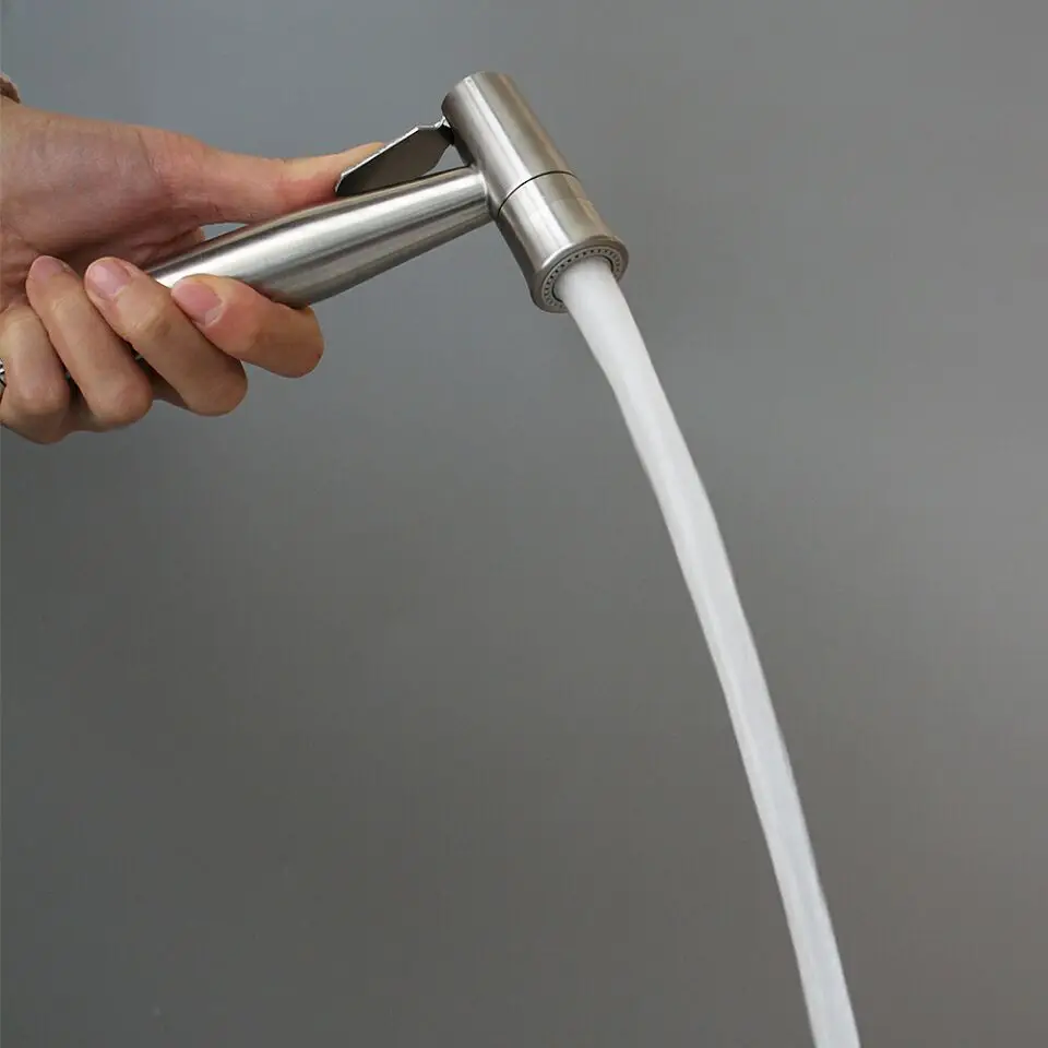 MOIIO  Two Functions BIdet Faucet Stainless Steel Hand Bidet Sprayer for Bathroom Hand Sprayer Shower Head Self Cleaning
