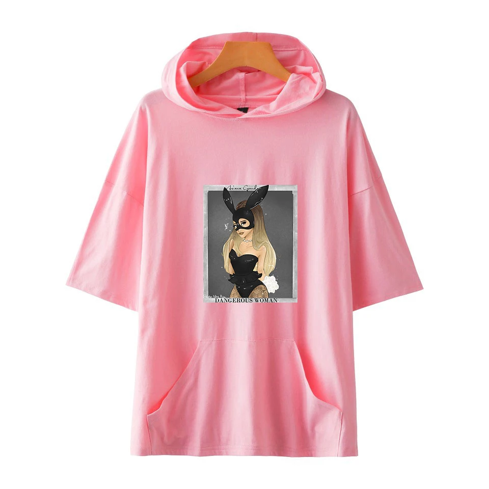 

Frdun Tommy Ariana Grande Long Sleeve Hoodies T-shirt Casual Fashion Cool Kpop College Style Autumn/Summer Soft Hoodies Shirts
