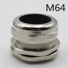 1 шт M64* 1.5 Никель латунь металл силикагель Водонепроницаемый Кабельные вводы разъем обратиться к кабелю 37-44 мм