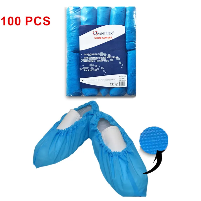 100PCS Disposable Non woven Fabrics Shoe Covers Thickened