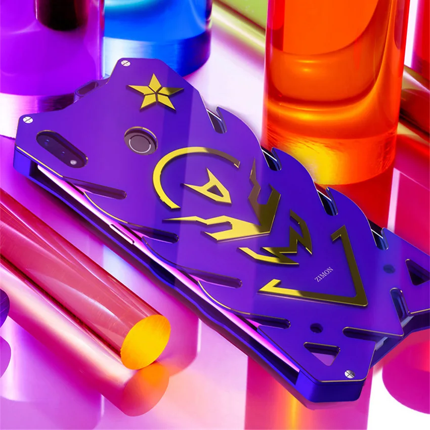 Чехол для Huawei Honor 8X Zimon роскошный новый усиленный металлический алюминиевый чехол