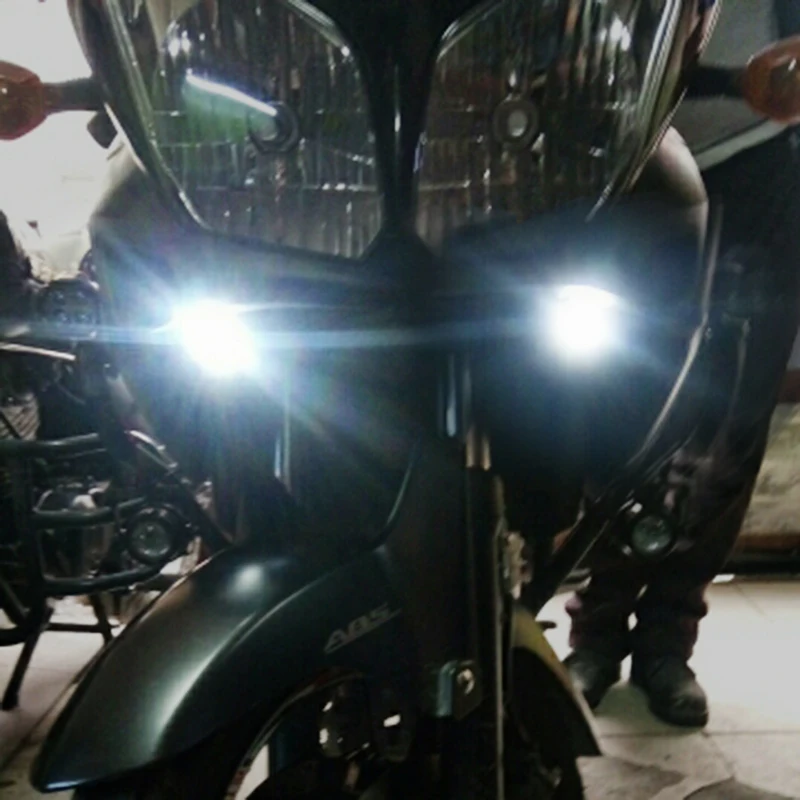 Motorcycle Moto Warning Flash Strobe frein Feux DEL Blanc G6O6