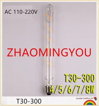

1PCS E27 T30 E26 COB Industrial Antique Style Light Vintage Edison Filament Bulb Lamps LL 3W 4W 6W 8W Ampoule Candle