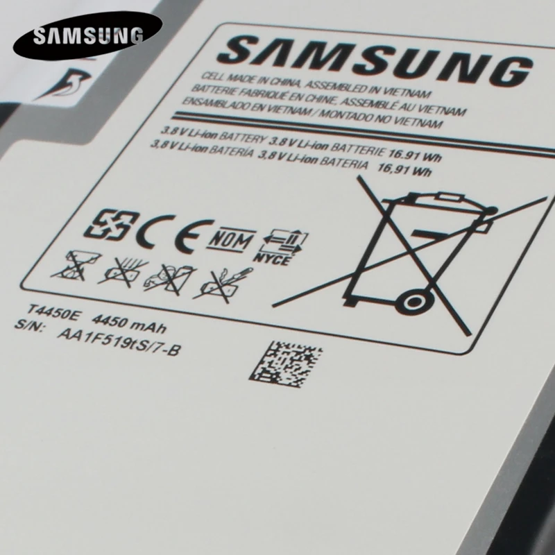 100% Original Tablet Battery T4450E For Samsung GALAXY Tab 3 8.0 T310 T311 T315 Genuine Replacement Batterries 4450mAh