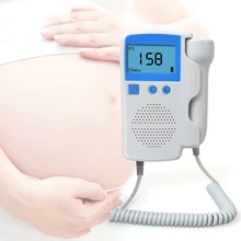 ENVN Fetal Doppler Heartbeat Detector Portable Ultrasound Pregnant Baby Heart Rate Monitor LCD 2.5MHz Pocket Vascular Doppler pocket baby fetal heartbeat monitor with light lcd screen for pregnant women baby care home use doppler heart rate monitor