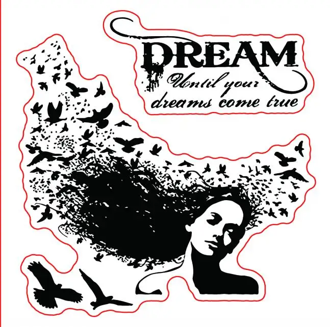 

Dream Transparent Clear Stamps / Silicone Seals for DIY scrapbooking photo album/Card Making W1632