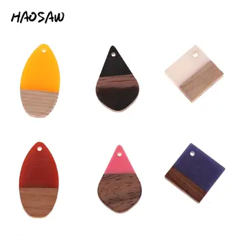 

HAOSAW Choose 4Pcs/Lot Multi Design/Wood Material/Half Jewelry/DIY Jewelry Making/Earring Suppliers/HandMade/Earring Findings