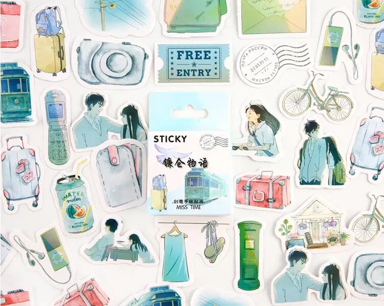 

30 pack/lot Train Luggage Bullet Journal Stickers Set Decorative Stationery Stickers Scrapbooking DIY Diary Album Stick Lable