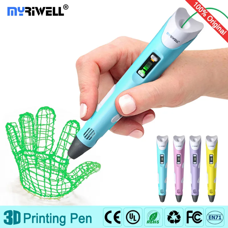 Myriwell 3D ручка 3 D Ручка 3d и 1 75 мм АБС/pla филамента для ручки рисования + бесплатная