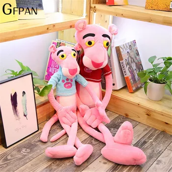 

Brand New 55/80cm Hot Sale Pink Panther soft Plush Toys Leopard Jaguar Children Dolls Christmas Presents Baby Kid Birthday Gift