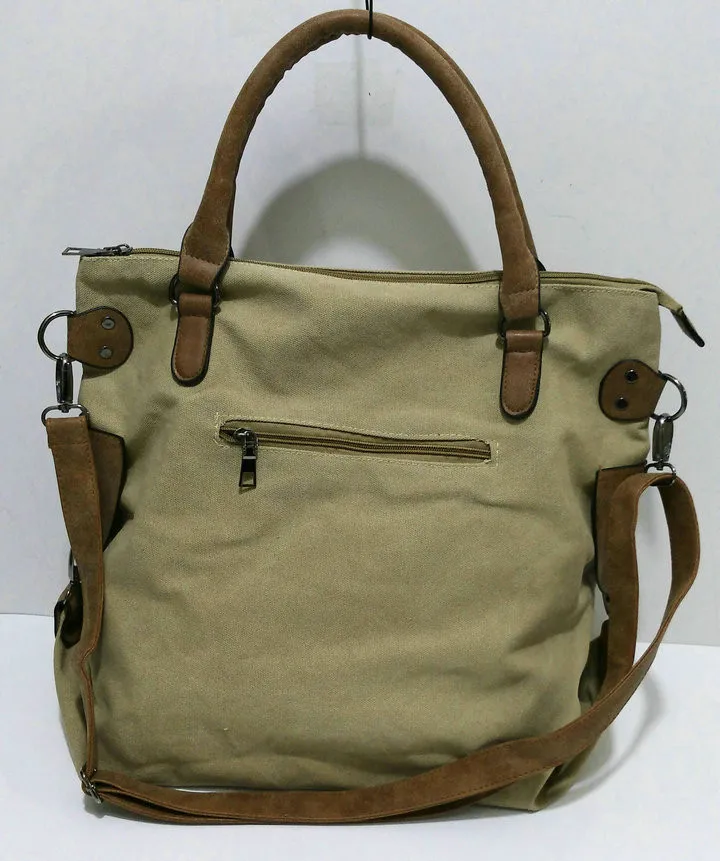 Rdywbu VINTAGE BIG STAR PRINTED CANVAS TOTE HANDBAG - Women's Multifunctional Travel Shoulder Bag Letters Messenger Bolsos B211