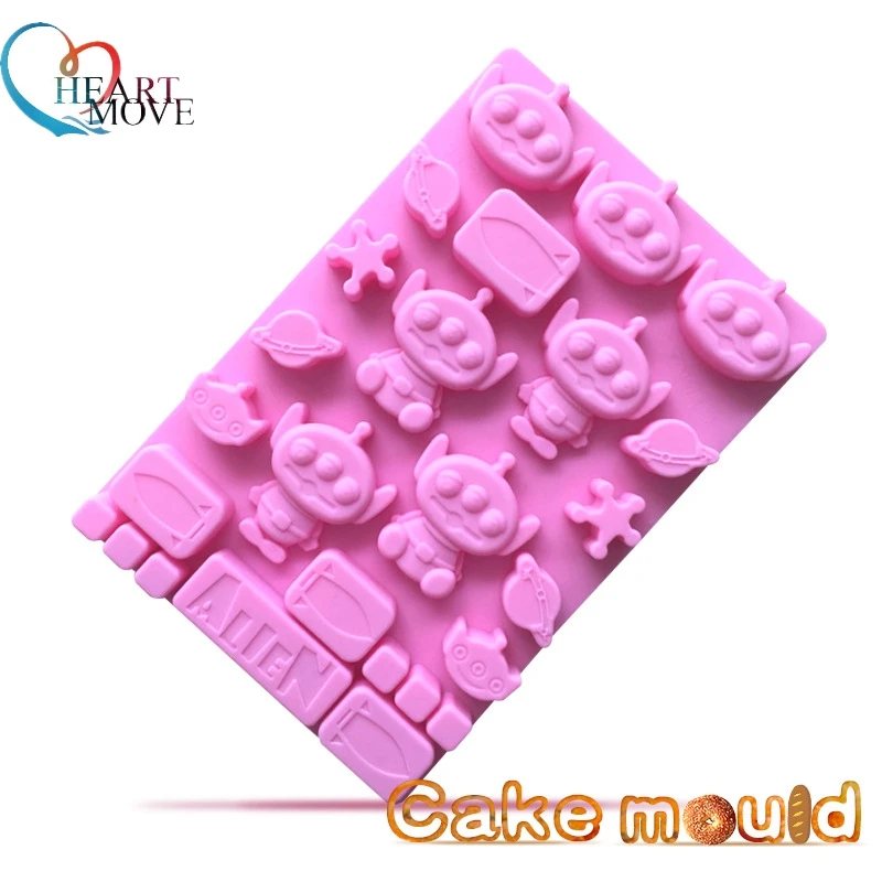 

HEARTMOVE DIY Cartoon Chocolate Cake Mold Frozen Icecream Maker Candy Fondant Pudding Mould Ice Cube Baking Tools 9499