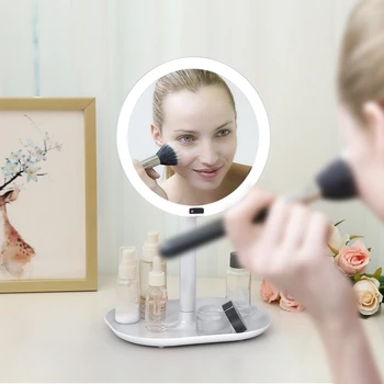 

Cosmetic Mirror with Infrared Intelligent Induction / 360-degree Rotation Perfect for Makeup Gift vanity mirror makeup vanity