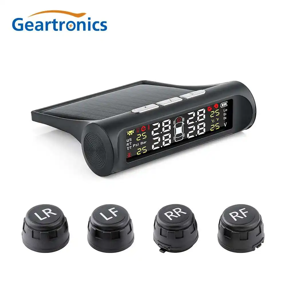 Smart Car TPMS Tyre Pressure Monitoring System Solar Power charging Digital LCD Display Auto Security Alarm Systems for corolla Smart Car TPMS Tyre Pressure Monitoring System Solar Power charging Digital LCD Display Auto Security Alarm Systems for corolla